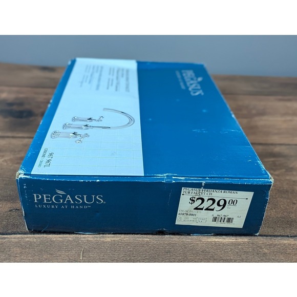 Pegasus Verdanza Roman Tub Faucet - 8" Widespread - Chrome Finish - New - Picture 4 of 12